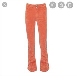 Braided Waist Corduroy Pants